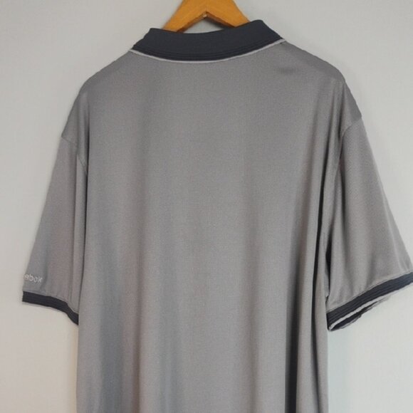 REEBOK Men's Polo Shirt Charcoal Performance Wear Golf Casual Everday Wear 2XL - Picture 3 of 10